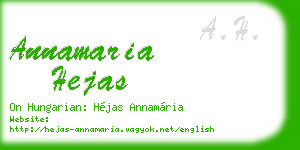 annamaria hejas business card